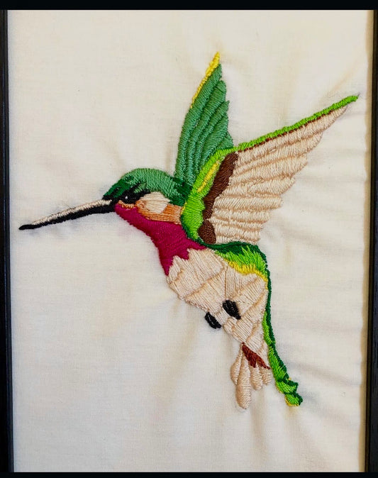 Hummingbird Embroidery